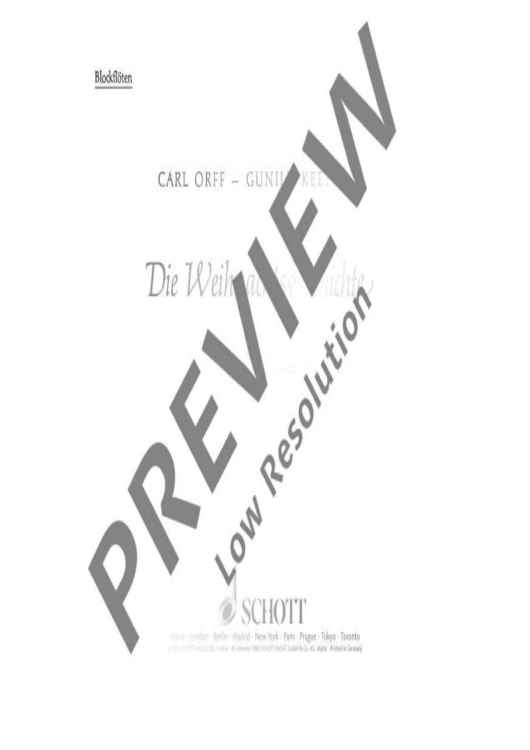 The Christmas Story - Recorder