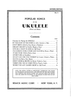 Table of Contents & Directions for Playing the Ukulele - Bonus Material