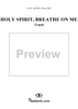 Holy Spirit, Breathe on Me