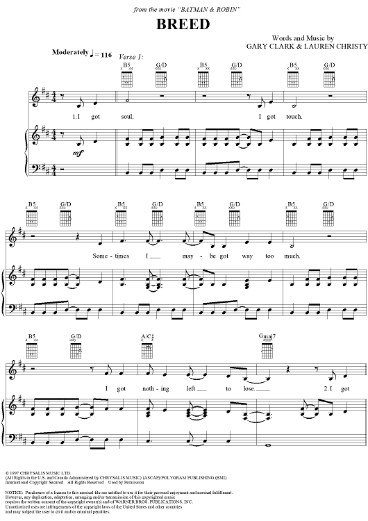 Breed - from Batman and Robin