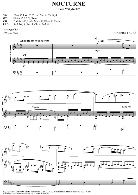 Nocturne - from "Shylock"