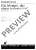 Ein Mensch, der einen andern traf - Choral Score