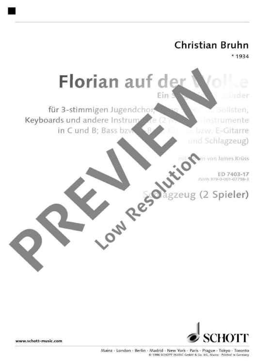 Florian auf der Wolke - Percussion