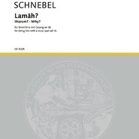 Lamah? (Why?) - Score and Parts