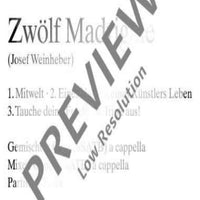 12 Madrigals - Choral Score