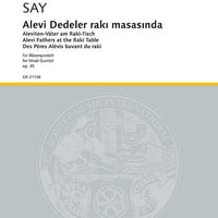 Alevi Dedeler raki masasinda - Score and Parts