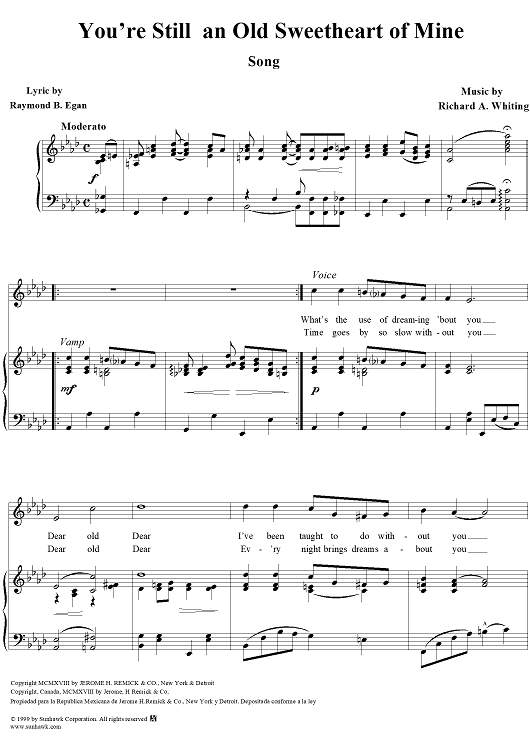 You're Still an Old Sweetheart of Mine