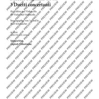 3 Duetti concertanti - Score and Parts