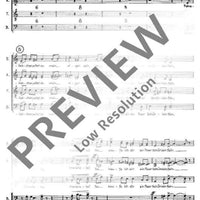 Vier Sätze nach deutschen Volksliedern - Choral Score