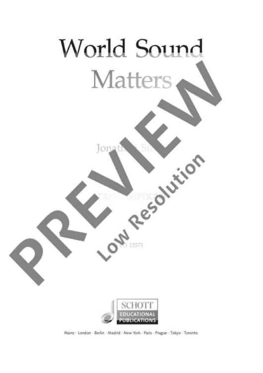 World Sound Matters - Vocal And Performing Score