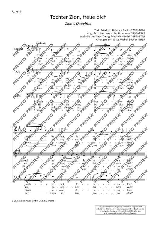 Tochter Zion, freue dich