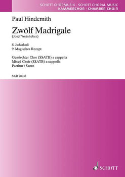 12 Madrigals - Choral Score