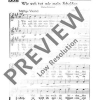 Wie weh tut mir mein scheiden - Choral Score