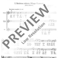 Igeden földön - Choral Score