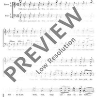 ... wie in Welschland lau und blau ... - Choral Score