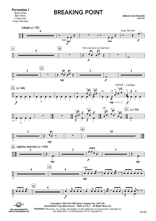 Breaking Point - Percussion 1