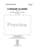 A Mozart Allegro K.3 - Score