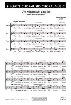 I walked at midnight - Choral Score