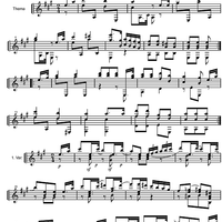 Thema varié pour la Guitare