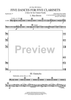 Five Dances for Five Clarinets - Euphoniums TC/BC