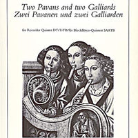 Two Pavans and two Galliards - Performing Score