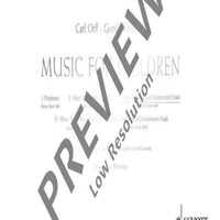 Music for Children - Vocal And Performing Score