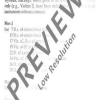 Concerto No. 4 G Major - Score