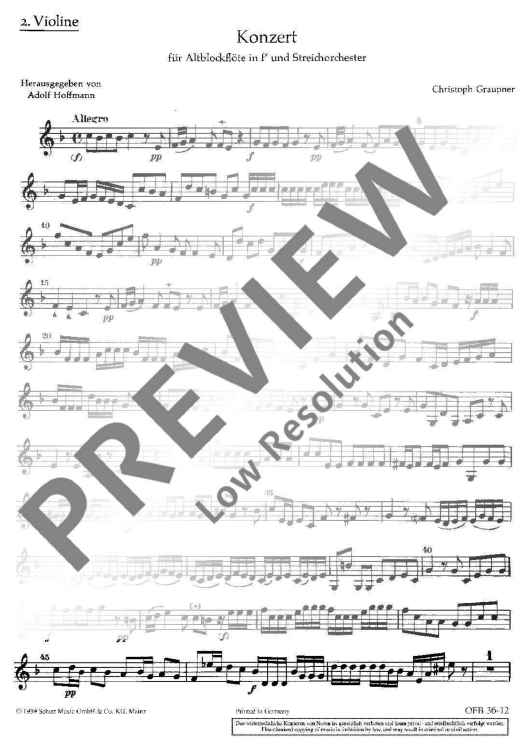 concerto - Violin II