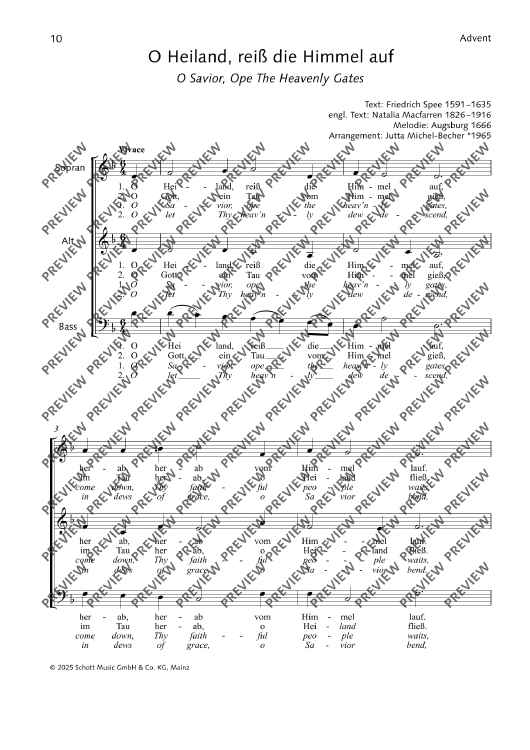 O Heiland, reiss die Himmel auf