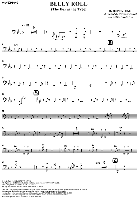 Belly Roll (The Boy in the Tree) - Trombone 4
