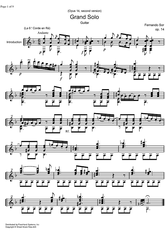 Grand Solo Op.14  2nd version