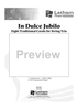 In Dulce Jubilo - Eight Traditional Carols for String Trio - Score