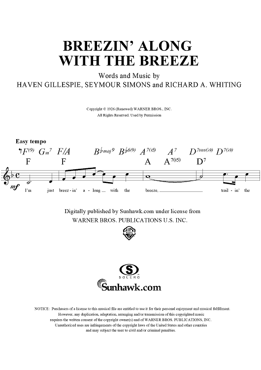 Breezin' Along with the Breeze