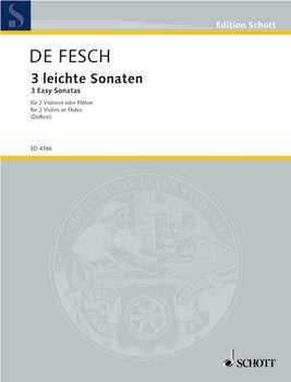Three Easy Sonatas - Performing Score