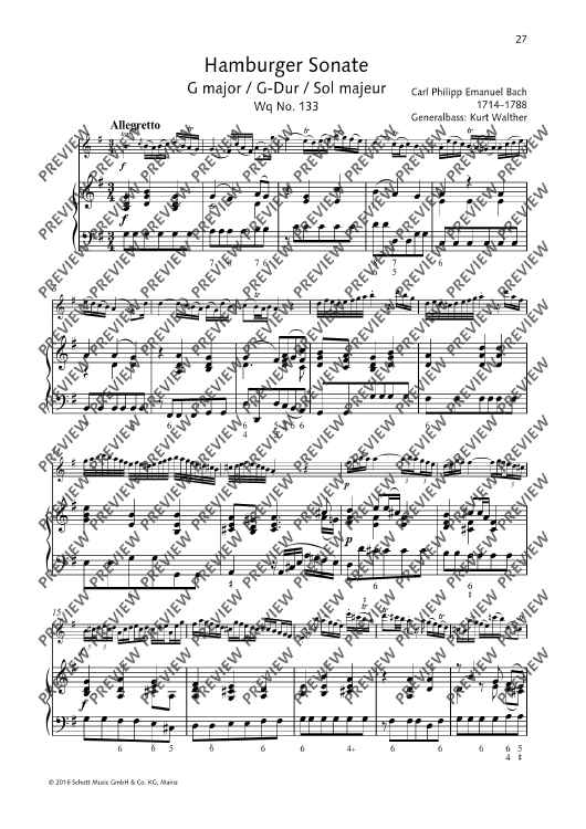 Hamburger Sonate G major