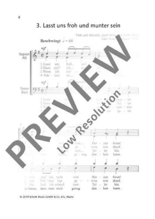 Lasst uns froh und munter sein