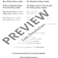 Litene - Choral Score