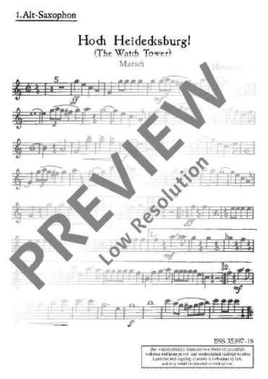 The Watch Tower - Alto Saxophone I