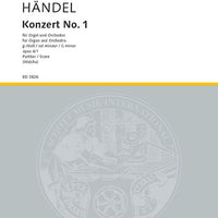 Organ Concerto No. 1 G Minor - Score