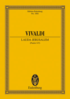 Lauda Jerusalem - Full Score