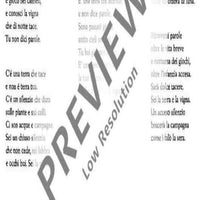 Sarà dolce tacere - Score