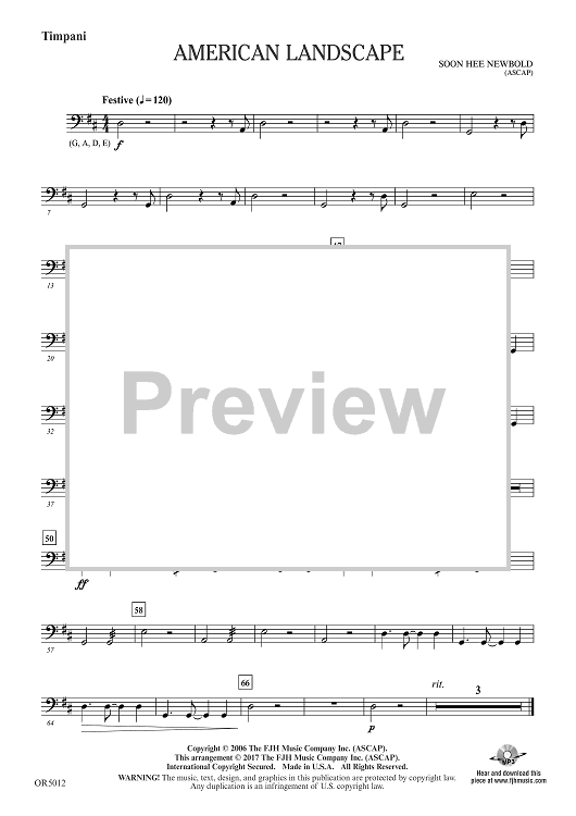 American Landscape - Timpani