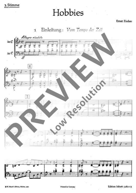 Hobbies - 3rd Part In C