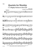 Quartets for Worship - Viola