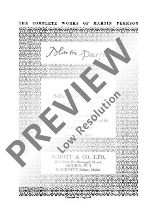 Selfe Petties Teares - Score