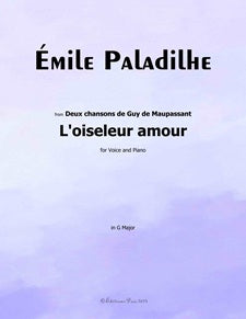 L'oiseleur amour, from Deux chansons de Guy de Maupassant