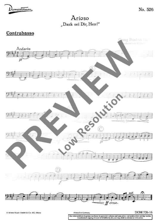 Arioso - Double Bass