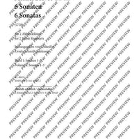Six Sonatas - Performing Score