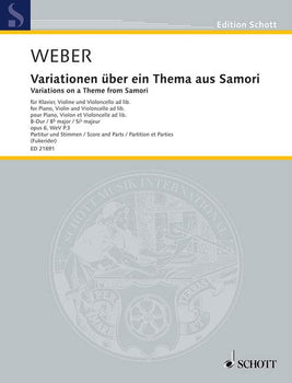 Variations on a Theme from Samori in B flat major - Score and Parts