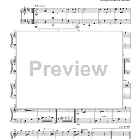 Menuet - from The Fireworks Music